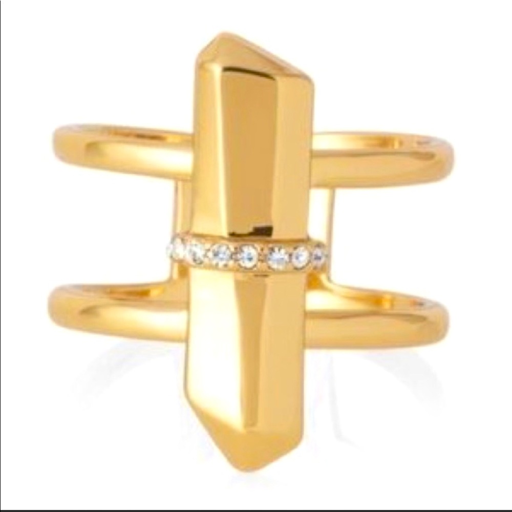Stella & Dot gold Rebel Ring adjustable size
